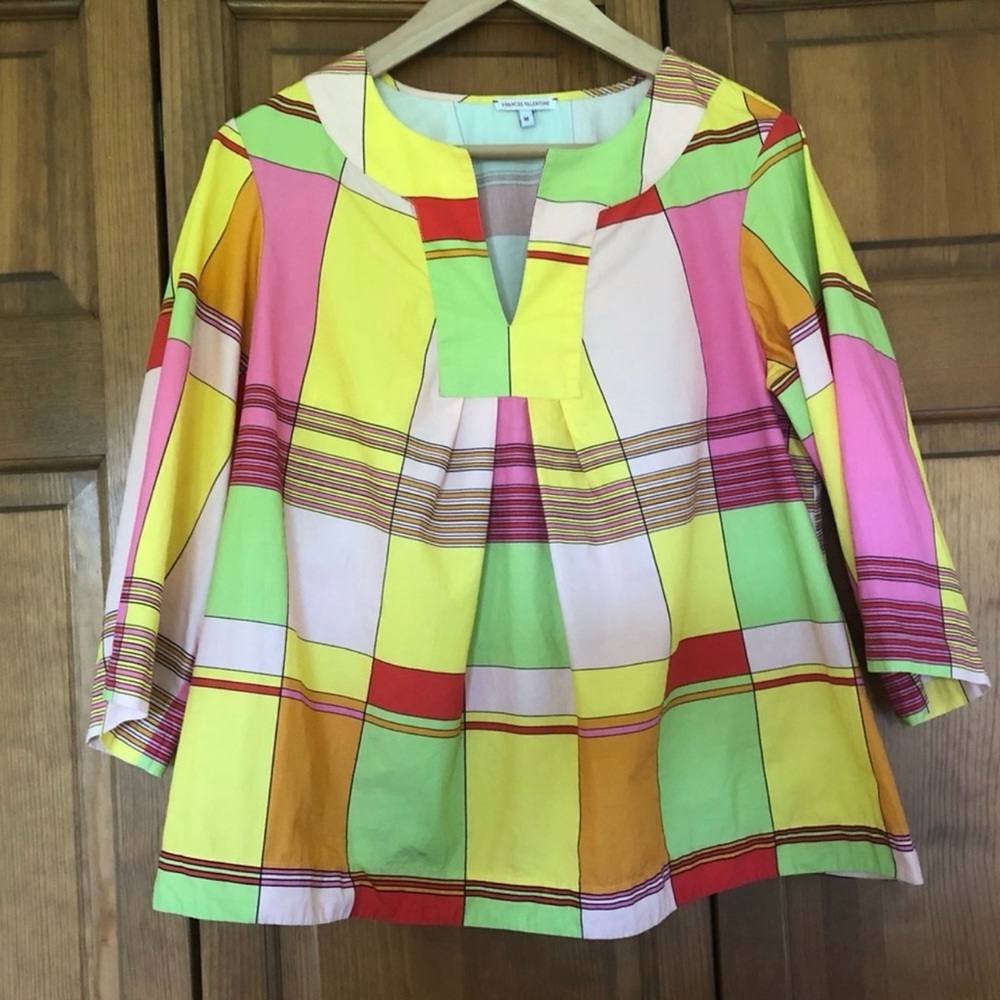 Frances Valentine Multicolor Striped Blouse